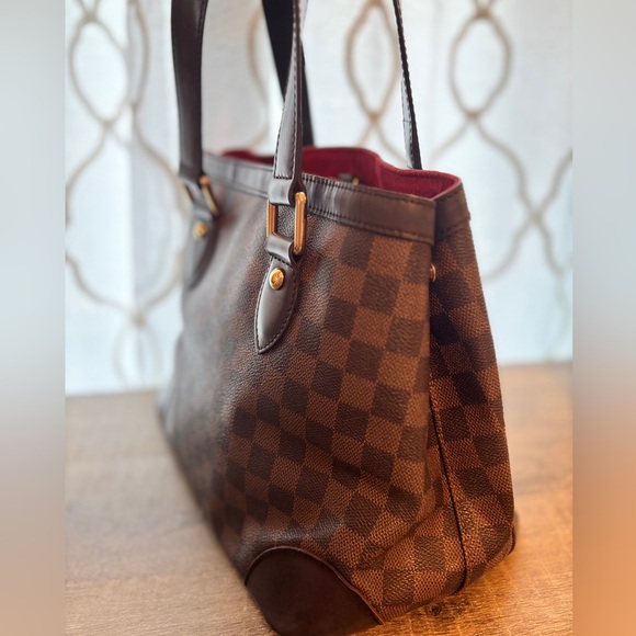 🤎SOLD🤎 Louis Vuitton Hampstead PM Tote Bag in Damier Ebene - Picture 3 of 7